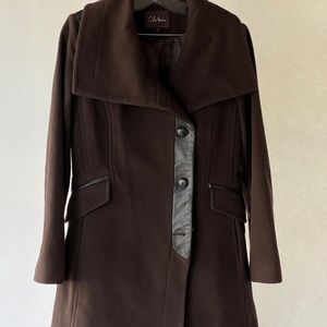 Cole Hahn Brown 7/8th length coat